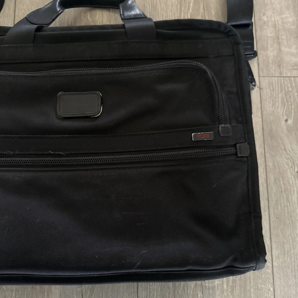 Tumi Alpha Organizer Portfolio Briefcase Laptop Bag‎ Ballistic Shoulder Strap
